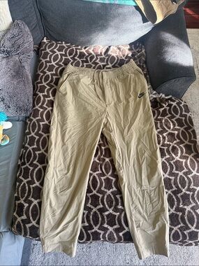 Nike Tan Elastic Waist Track Pants